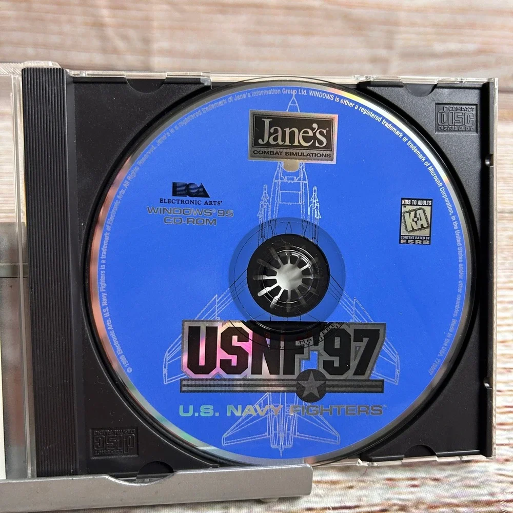 Janes Combat Simulations USNF 97 US Navy Fighters Windows 95 PC Game EA 1996